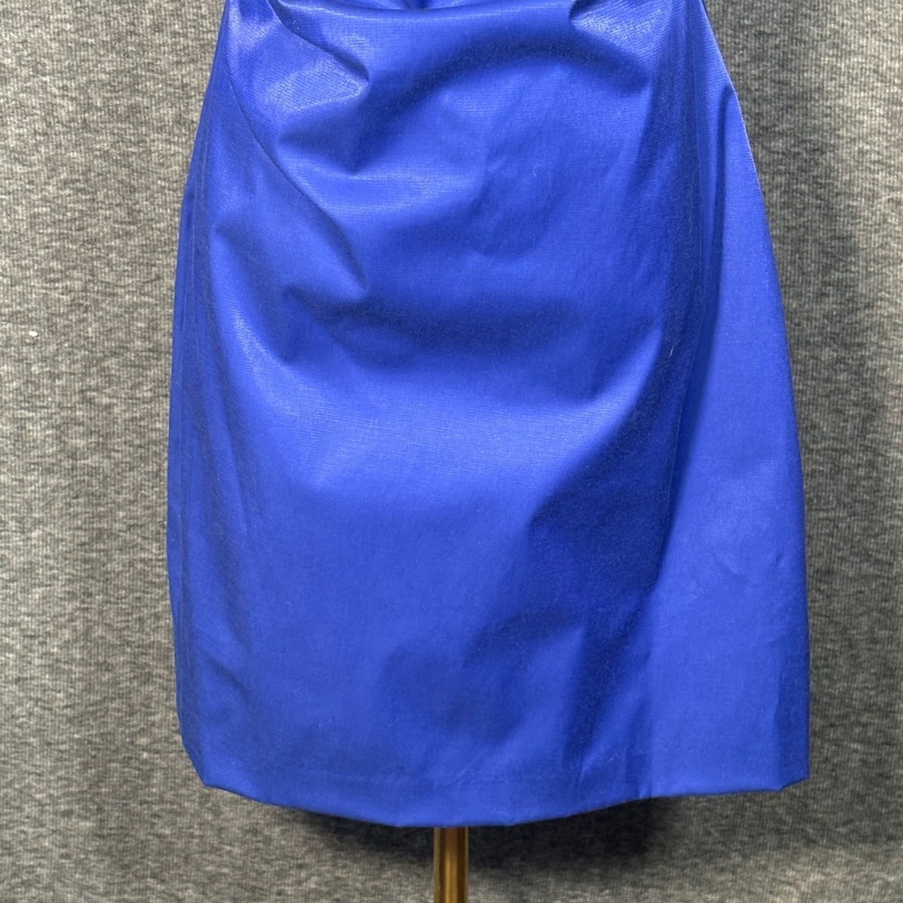 Laundry by Shelli Segal One Shoulder Blue Cocktail Dress Size 4 - Picture 5 of 14